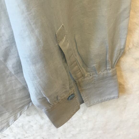 LOFT Light Blue Button Up Shirt - Picture 10 of 11
